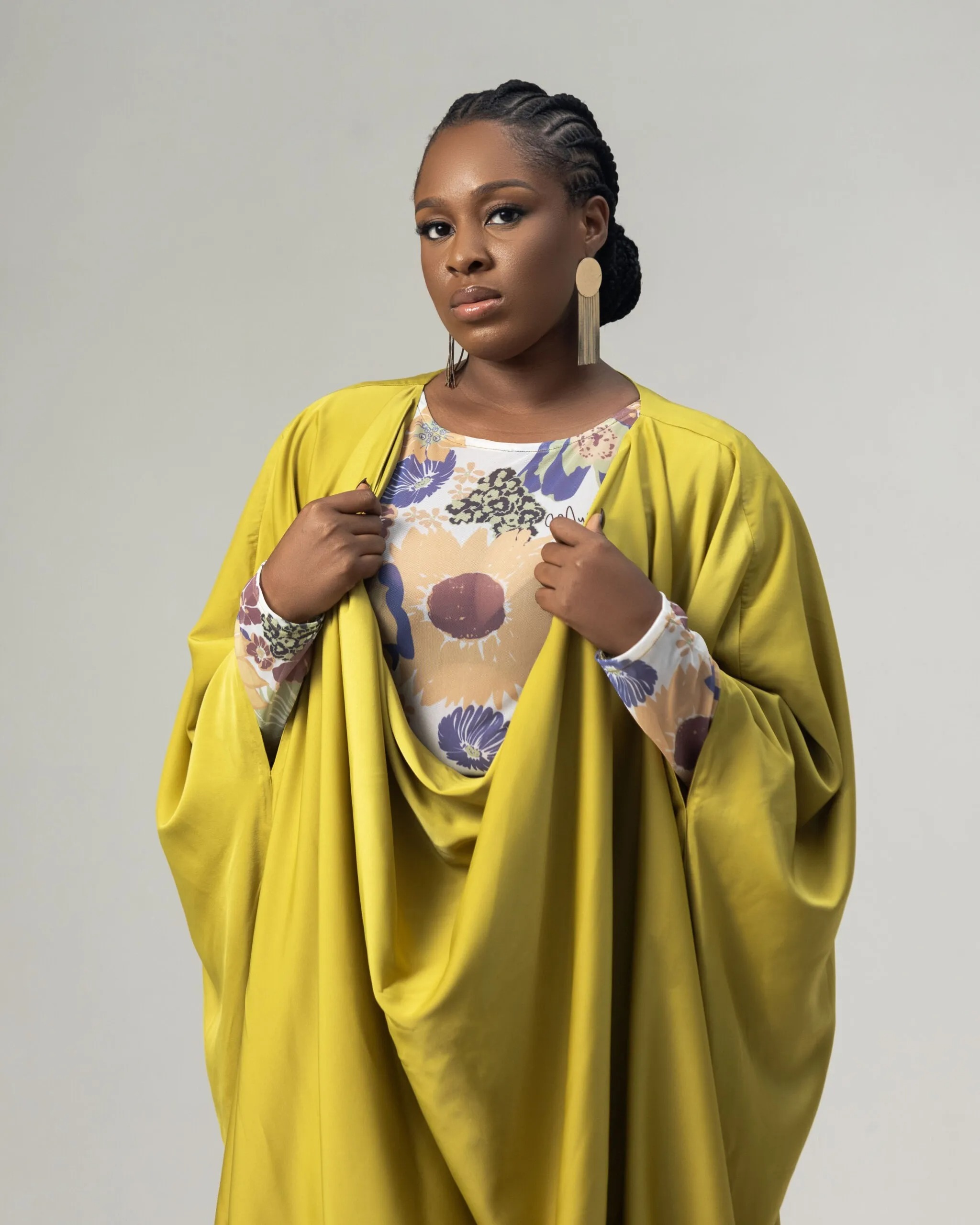 Sade Chartreuse Kaftan Coat